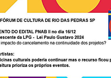 Fórum Municipal de Arte e Cultura discute como fortalecer a cultura local